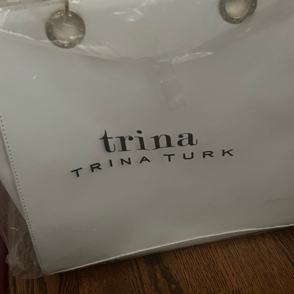 Trina Turk White Tote Bag